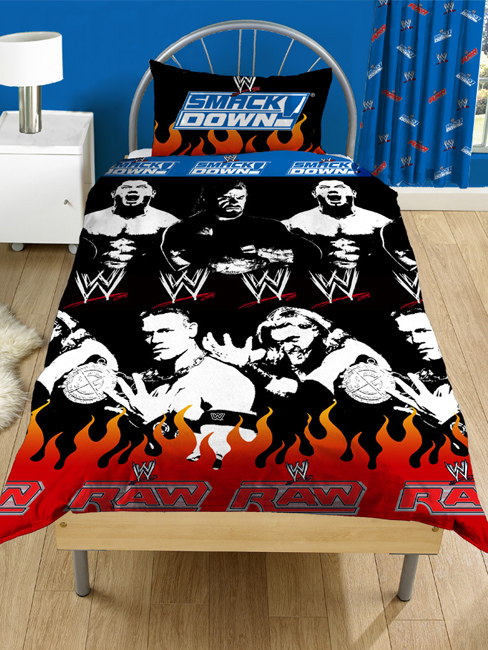 WWE Rotary Wrestling Duvet Cover and Pillowcase Bedding