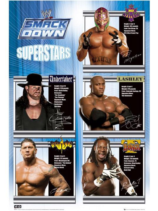 WWE Smackdown Superstars Poster Maxi SP0357