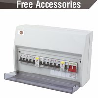 10-Way Fully Insulated Dual RCD Consumer Unit