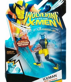 Wolverine and the X-men Animated Iceman With Ice Board Figure