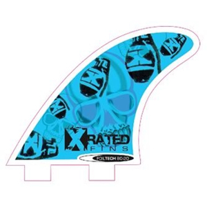 X-RATED BLUE SKULL FINS
