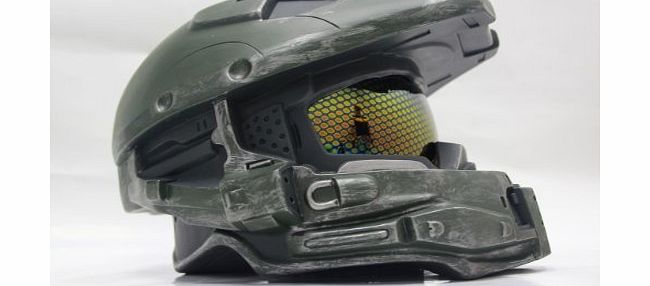 Xcoser Halo 4 Cosplay Costume Master Chief Helmet Mask, Full Size, Removelable Homeycomb Glass, V1