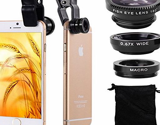 XCSOURCE 180 Degree Fish Eye Lens   Wide Angle   Micro Lens Kit for iPhone 4 4S 4G 5 5G 5S 5C 6 Plus Samsung GALAXY S2 I9100 S3 I9300 S4 I9500 Note I9220 Note2 N7100 Note3 S3 S4 S5 mini i8190 S7562 H