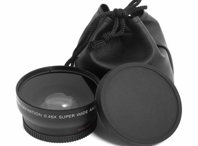 52mm 0.45x Wide Angle + Macro Conversion Lens for Nikon D800 D700 D600 D300S D300 D7100 D7000 D5200 D5100 D5000 D3200 D3100 D3000 D90 D80 D70 D60 D50 D40 LF36