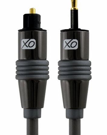 XO Digital Mini-Toslink to Optical Cable 7.5m / 7.5 Metre Premium Install Series - suitable for PS3, PS4, XBOX One, Macbook Pro, iMac, Mac Mini, MiniDisk and MP3 players, Home Cinema Systems, AV Amps