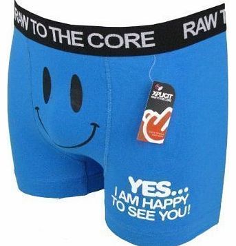 Xplicit Industries Xplicit 3 Pack Mens Happy To Comedy Funny Boxer Shorts