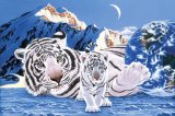 Jigsaw 2000pc White Tiger Mother Mountains High Quality