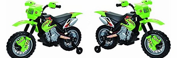 Xspeed New Rechargeable Green Ride on Kids Motocross Electric Scrambler Motorbike 6V Battery Operated Electric Bike