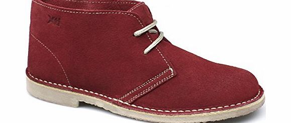 Xti LUANN Ladies Suede Leather Desert Boots Red 40