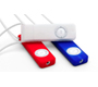 TuffWrapz for iPod shuffle (Cherry- Ice- Cobalt