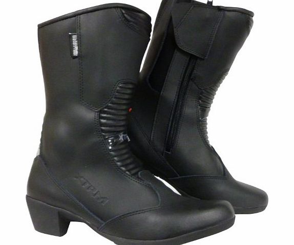 XTRM102 Motorcycle Ladies XTRM 102 Water Resistant Boots Size UK 5 Touring Urban Boots With Heel