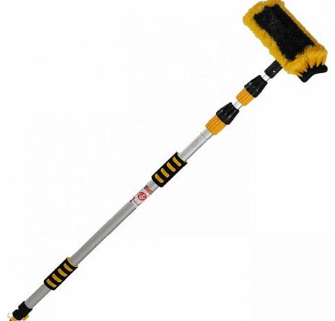 Yachticon A. Nagel GmbH Yachticon Aluminium Washing Brush Deluxe, Telescopic 130 - 300 cm, With Water Flow-Through