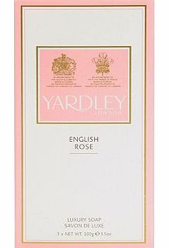 Yardley English Rose 3 x 100g Soaps 10097222