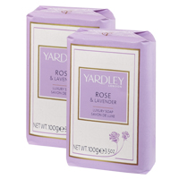 English Rose and Lavender Luxury Soaps 3 x 100gm