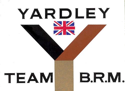 Yardley Team BRM Logo Sticker (13cm x 10cm)