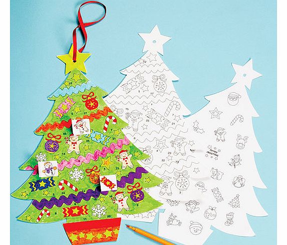 Christmas Tree Advent Calendars - Pack of 3