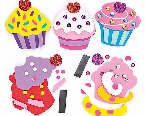 Cupcake Foam Magnet Kits - Pack of 5