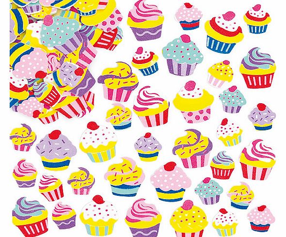 Cupcake Foam Stickers - Pack of 120