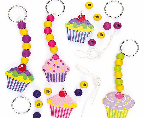 Cupcake Keyring Kits - Pack of 4