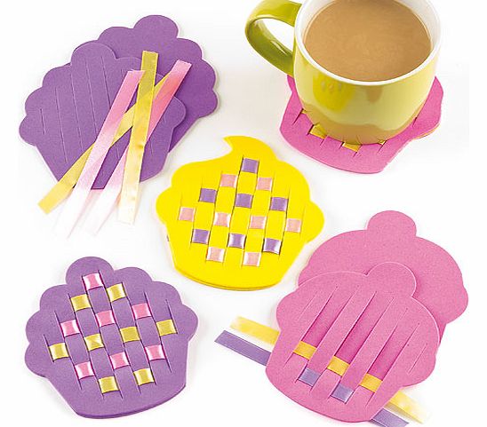 Cupcake Weaving Coaster Kits - Pack of 6
