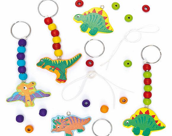 Dinosaur Keyring  Bag Dangler Kits - Pack of 4