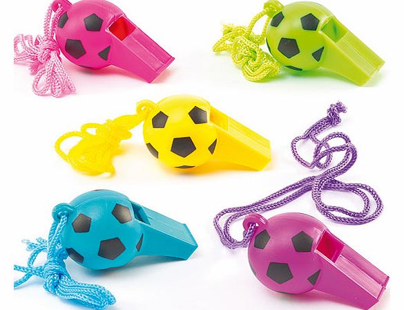 Football Whistles - Pack of 6
