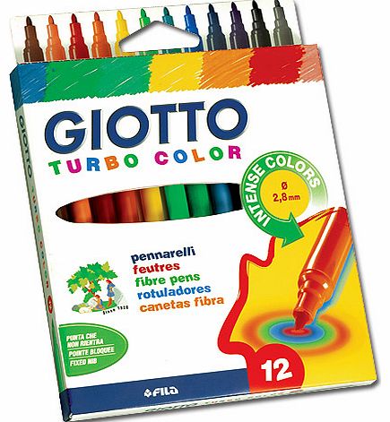 Giotto Colour Fibre Tip Pens - Pack of 96