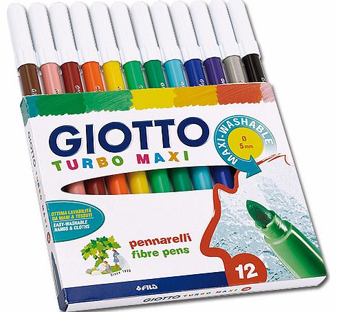 Giotto Maxi Fibre Tip Pens - Tub of 48
