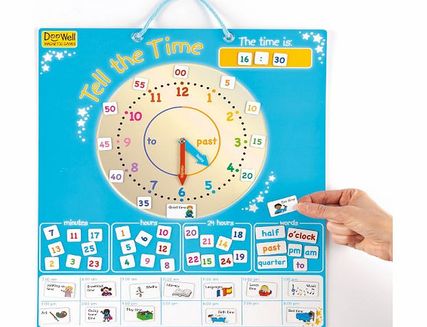 Magnetic Tell the Time Chart - Each
