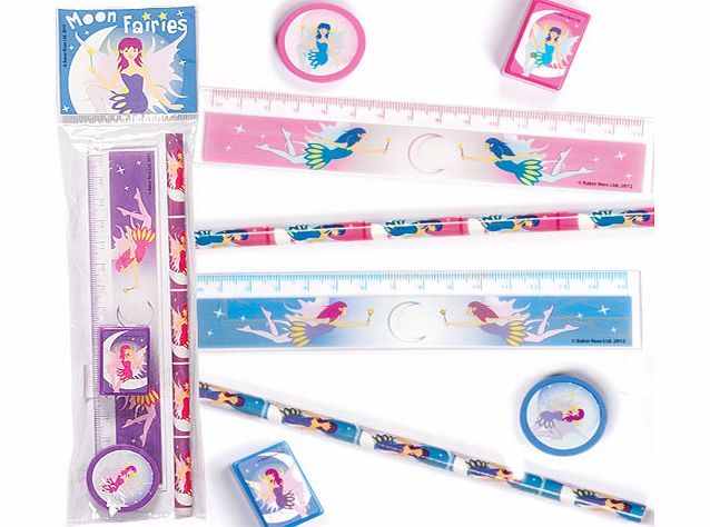 Moon Fairies 4-Piece Stationery Sets - Per 3 sets