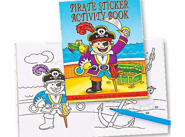 Pirate Sticker Activity Books - Pack of 6