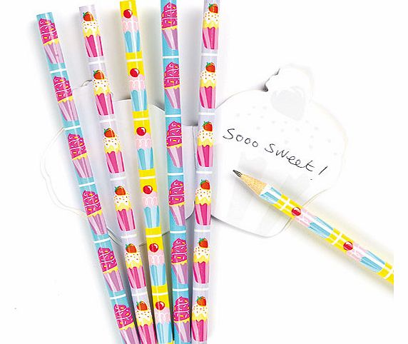 Scented Cool Cupcakes Pencils - Pack of 6