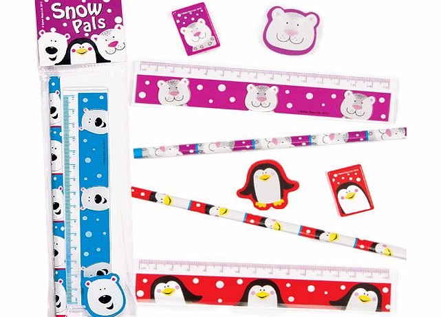 Snow Pals 4-Piece Stationery Sets - Pack of 3