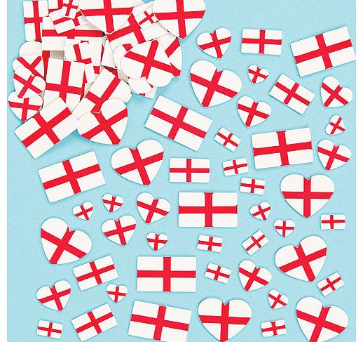 St. Georges Cross Foam Stickers - Pack of 144