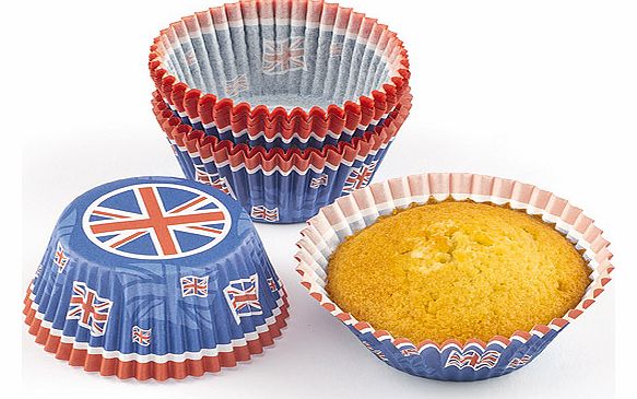 Union Jack Cupcake Cases - Pack of 50