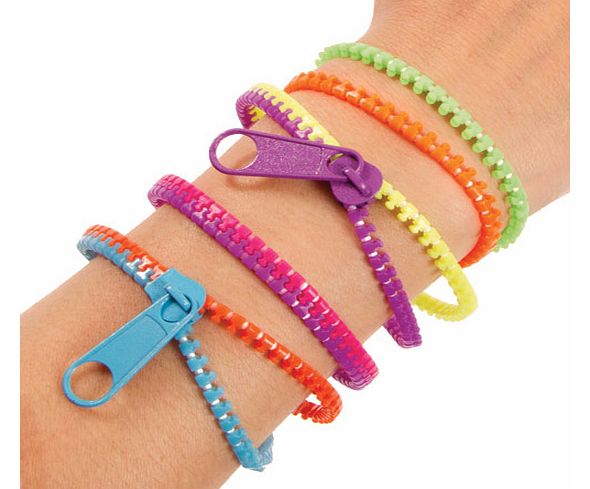 Zipper Bracelets - Pack of 4