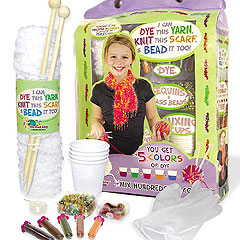 Dye Knit and Bead a Scarf Kit