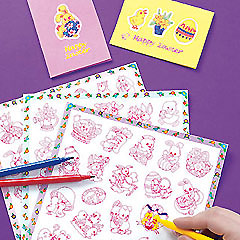 yellowmoon Easter Colour-in Sticker Pack