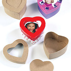 yellowmoon Heart-Shaped Photo Craft Boxes
