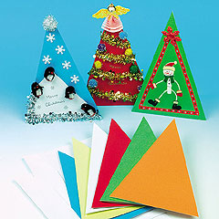Pearlised Pyramid Tree Cards