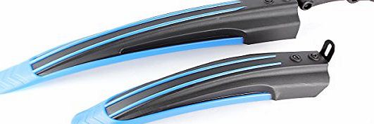Yevita Bicycle Front and Rear Mudguard Fenders Set Blue