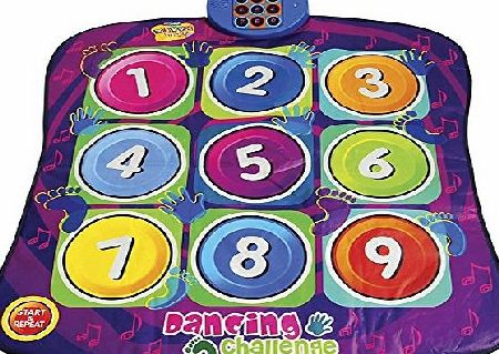 YIMAN Children Electronic Musical Playmat Non-slip Dance Pad Dancing Mat Musical Play Mat Sensitive Zippy Toys(Numbers Style)