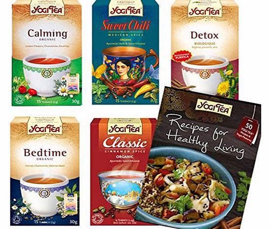 Yogi Tea With Free Recipe For Healthy Living Book (Ginseng Flower)