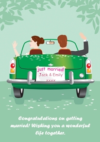 Car Wedding Couple