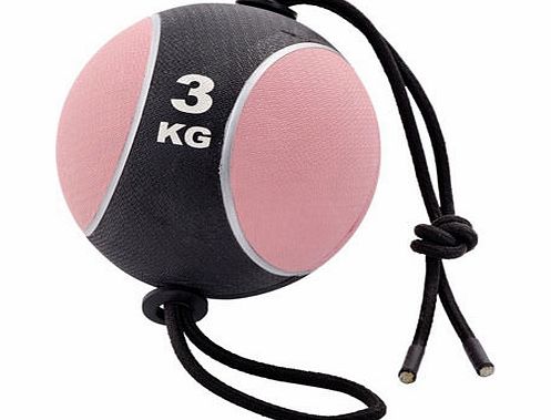 York 3kg Medicine Ball with Rope