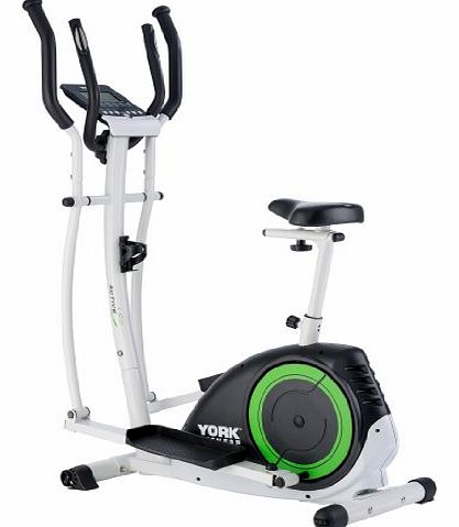 York Fitness York Active 120 2-in-1 Cycle Cross Trainer - Black