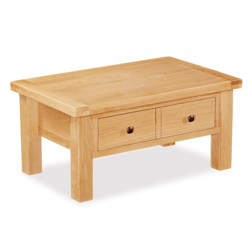 York Oak Coffee Table with Drawer 592.053