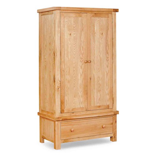 York Oak Furniture York Oak Gents Wardrobe 592.009