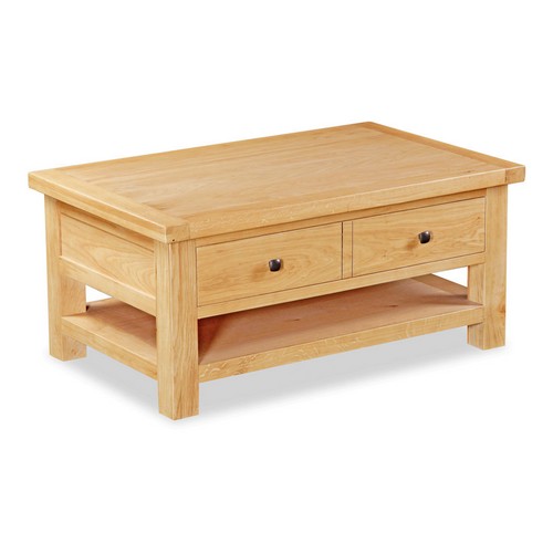 York Oak Large Coffee Table with Drawer 592.054
