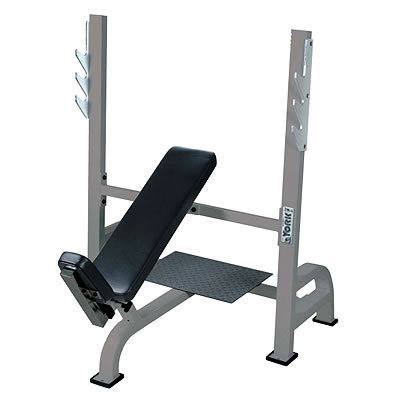 York Olympic Incline Bench with Gun Rack `TS Range`